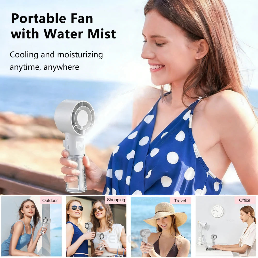 VEIL-01 | Portable Mist Fan + Humidifier