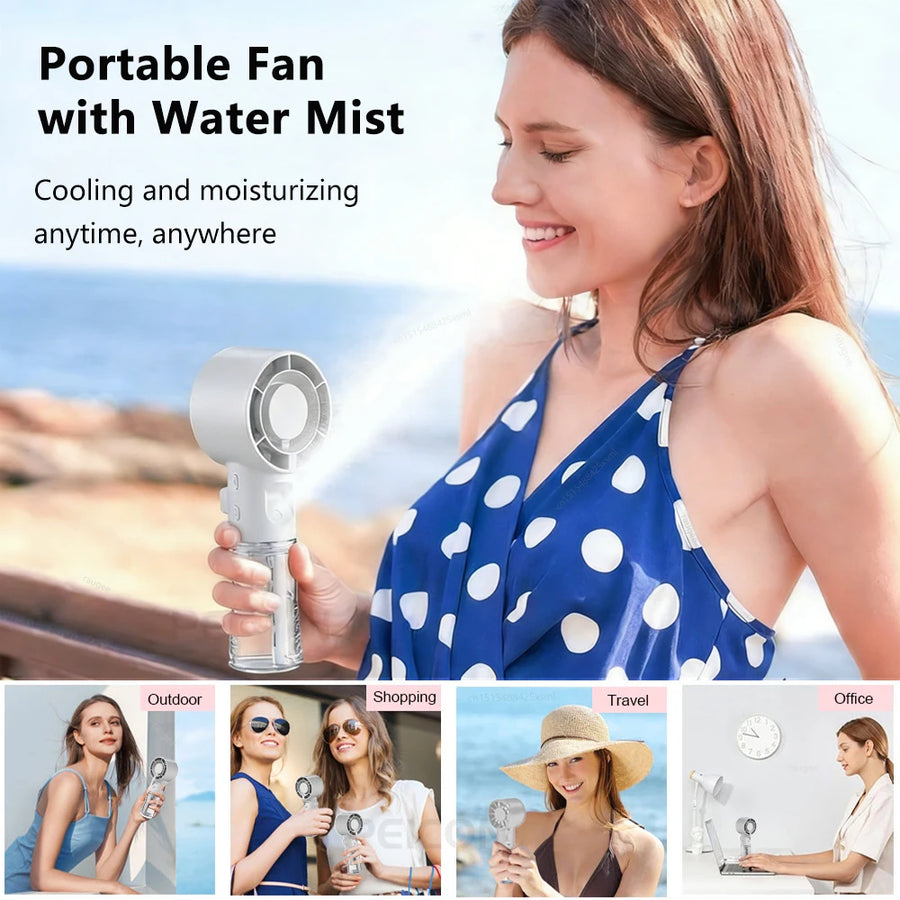 VEIL-01 | Portable Mist Fan + Humidifier