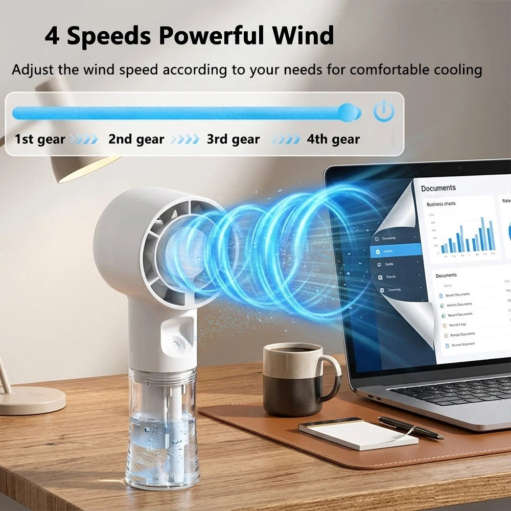 VEIL-01 | Portable Mist Fan + Humidifier